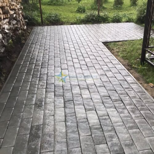 02. УКЛАДКА ТРОТУАРНОЙ ПЛИТКИ НА ДАЧЕ
